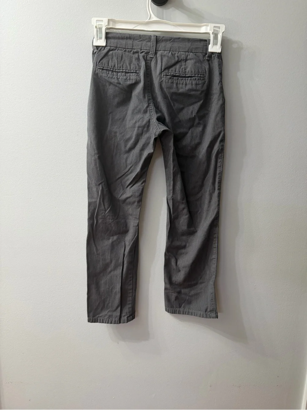 GAP Boys size 7 gray stripe Slim Straight Pants